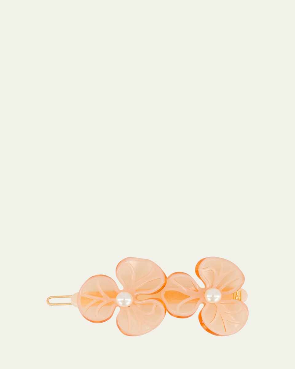 Pearly Flower Side Barrette